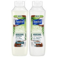 Suave Shampoo and Conditioner Set, Tropical Coconut – 22.05 Fl Oz (Pack of 2) 