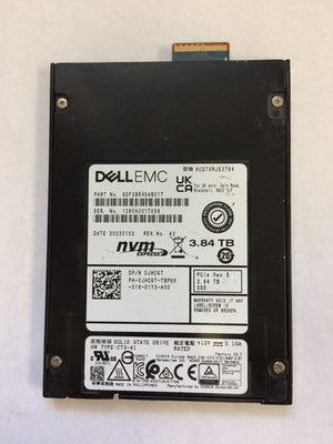 Dell KCD7XRJE3T84 3.84TB 2.5'' PCIe Gen5 NVMe SSD Dell P/N: 0JHC6T