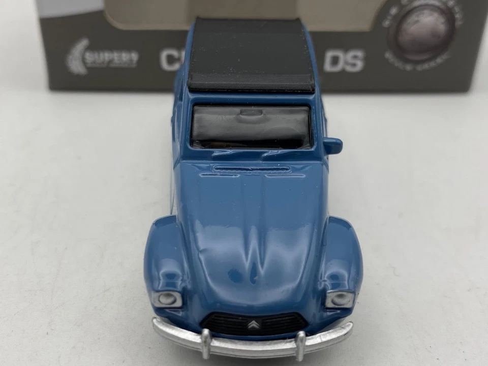 1:60 WELLY CITROËN DYANE 6 blu auto diecast metallo - Immagine 4 di 4