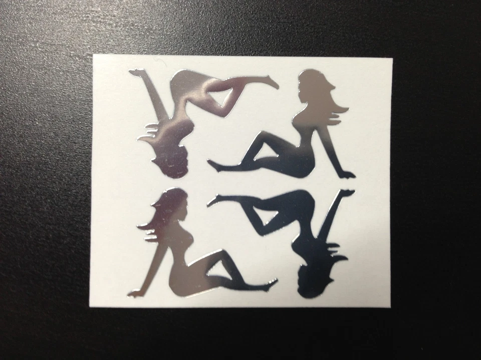 Trucker Girl - Chrom Aufkleber Set für Tamiya Maßstab 1:14 LKW Anhänger