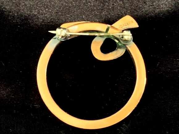 Vintage Signed RENOIR Solid Copper Open Circle Pi… - image 3