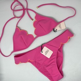 Agent Provocateur Lorna Pink Neon 2/3 Bikini Set NWT