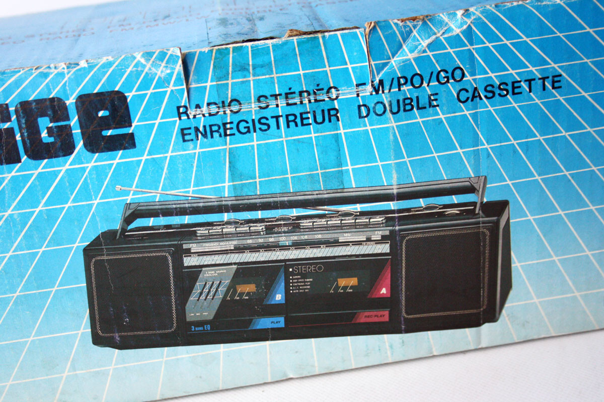 VINTAGE 80'S PRESTIGE STEREO DOUBLE CASSETTE PLAYER RECORDER PDK