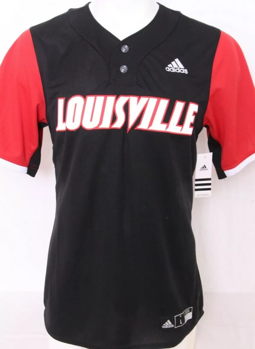 Men's Adidas White Louisville Cardinals Team Baseball Jersey