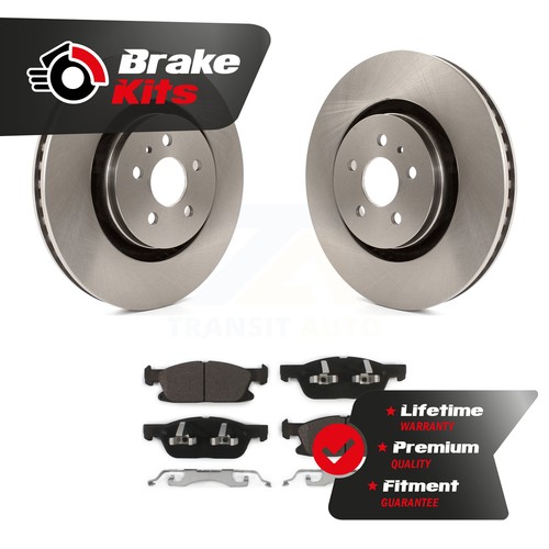 Max Advanced Brakes Front Disc Brake Kit For 2014-2023 Jeep Cherokee - Rotors & Ceramic Pads