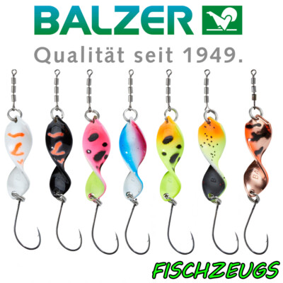 Balzer Shooter Trout Spoon Twist Forelle UV Forellenköder Raubfisch 2,5, 3,5, 6g