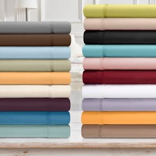 650TC Egyptian Cotton Sheet Set, Split King / Olympic Queen Luxurious Bed Sheets