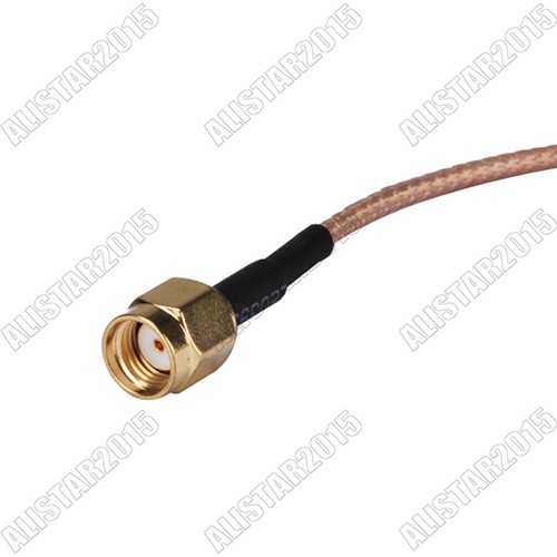 RP-SMA macho enchufe a RP-SMA macho (pin hembra) conector coleta cable coaxial RG316 - Imagen 2 de 4