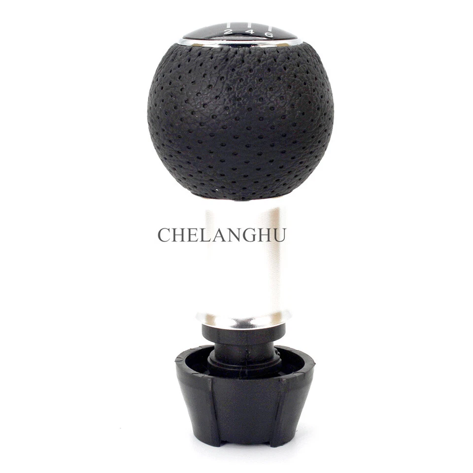 6 Speed Leather Gear Shift Knob For AUDI A1 A2 A3 A4 A5 A6 A7 A8 Q3 Q5 Q7 - Image 3 of 4