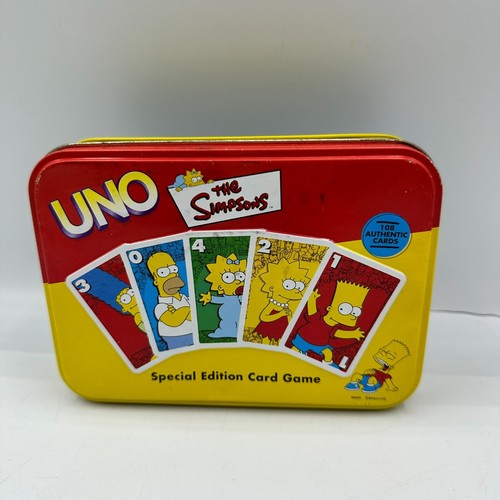 The SIMPSONS 2002 UNO Special Edition CARD GAME in Collectors Tin Complete