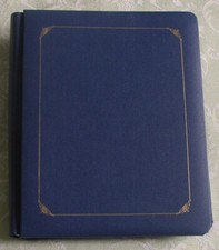 Creative Memories 8.5 X 11 Navy Tribute Scrapbook Album with Gold Trim