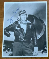 USMC Medal Of Honor MOH Fighter Ace Pilot Colonel James E. Swett Signed Photo
