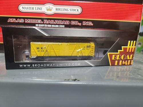 Broadway Limited N Trains MKT Missouri Kansas Texas Stock Car con Hog Sounds 6573 | Zustand: New
