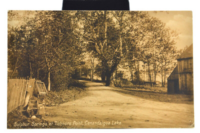 c1909 Postcard - Sulphur Springs at Tichnors Point, Canandaigua Lake, NY