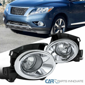 Fits 13-16 Pathfinder LED Fog Lights Bumper Lamps w//Switch//Harness//Relay//Wiring