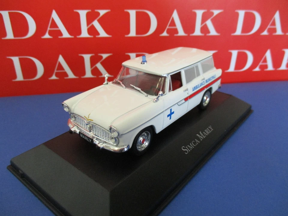 Die cast 1/43 Modellino Auto Ambulanza Ambulance Simca Marly by Atlas - Immagine 2 di 4