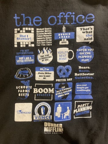 THE OFFICE DOUBLE SIDED DUNDER MIFFLIN CHILD’S LARGE SWEATSHIRT - Picture 6 of 7