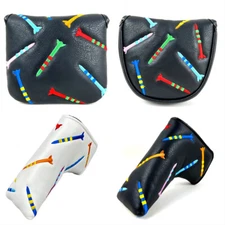 Multicolor Golf Tees Design Blade/Mallet Magnetic Closure Golf Putter Headcover
