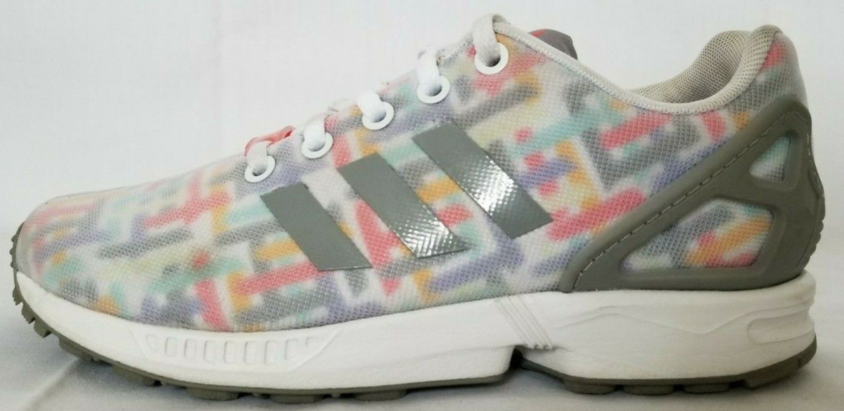 Womens Size 4 Multicolor Adidas ZX Flux Torsion Athletic Shoes