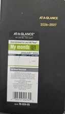 AT-A-GLANCE 2 Year Monthly 2026-2027 Planner 3.5" x 6" Pocket Size (700240526)