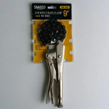 LOCKING CHAIN CLAMP 9" Vise-Grip  Plier Pipe Wrench Hand Tool 