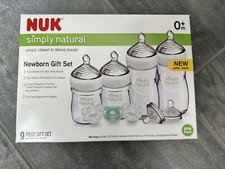 Nuk Simply Natural, NEW, Newborn Gift Set, 9 piece gift set, 0 m, BPA Free