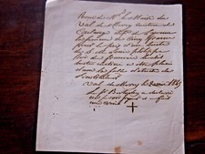 val de Mercy Yonne LETTRE DU SCULPTEUR Bertuchy payement d'un buste de L Philipp