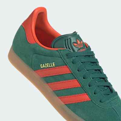 adidas gazelle silver green womens Adidas Gazelle Collegiate Green Preloved Red (GS) main image 1