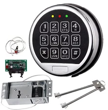 Gun Safe Lock Replacement Electronic Safe Lock Solenoid Lock & 2 Keys For safe