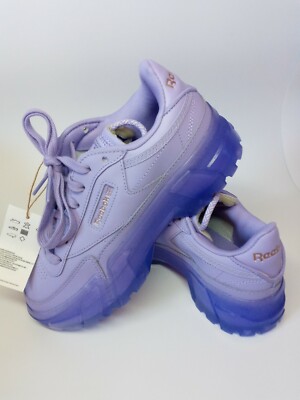 Reebok x Cardi B Club C Platform Sneaker Purple Women's