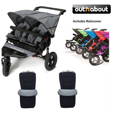 out and about nipper double grey