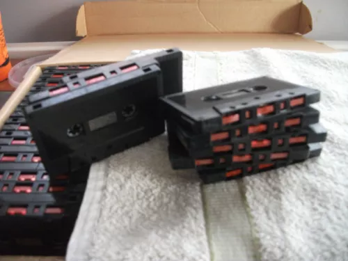 25 bulk black digital cassette tapes