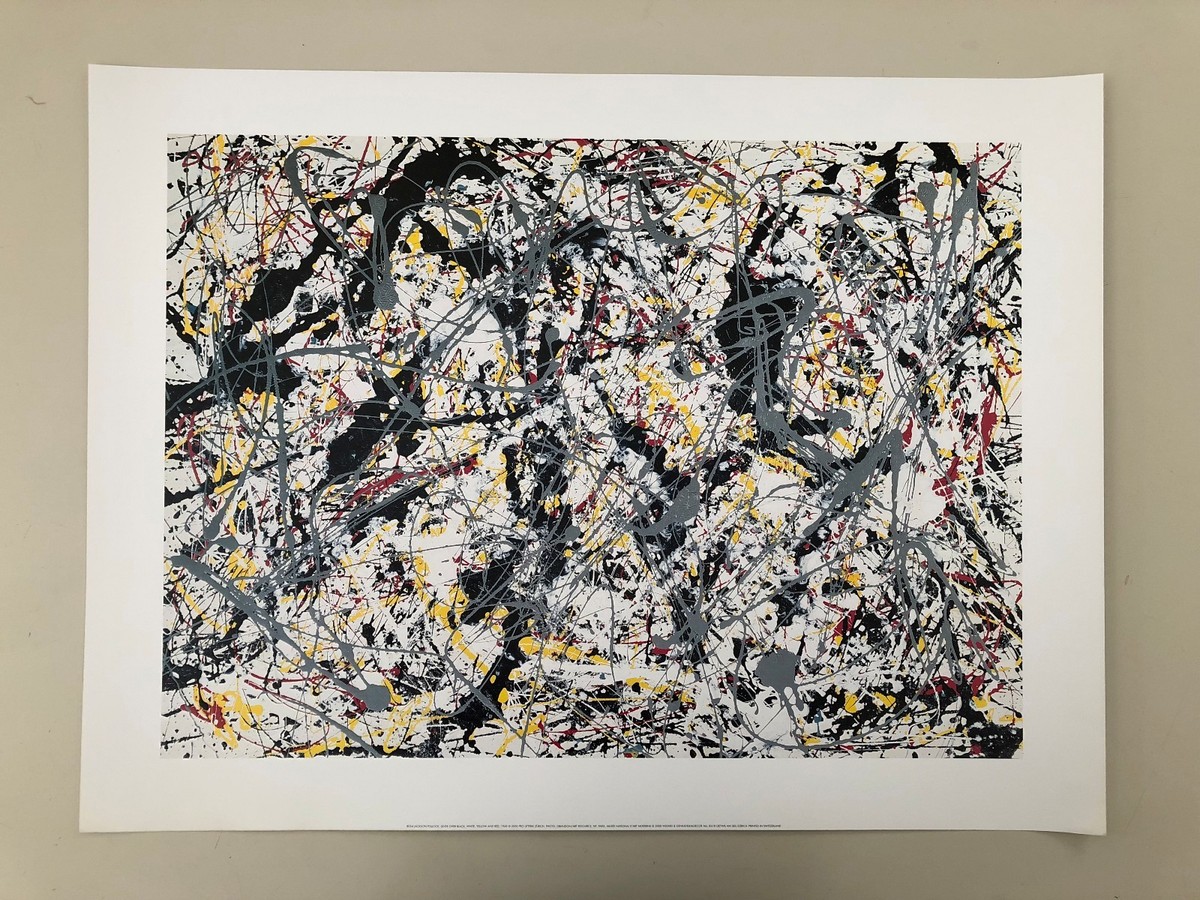 POLLOCK、No 151948:RedGrayWhiteYellow Art Print 