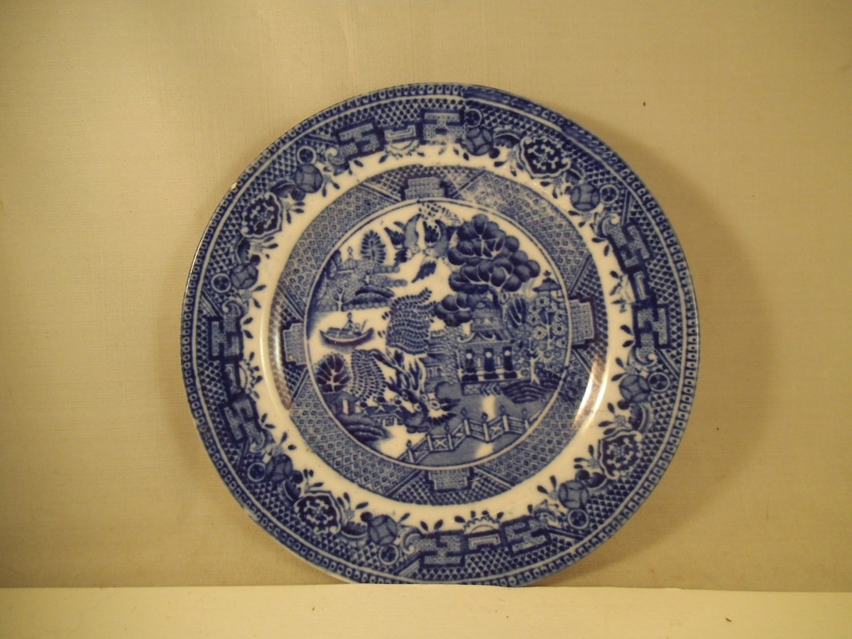 ¥9500→¥7800ヴィンテージ  イギリス　ホーローサインボード Vintage Royal Venton Ware John Stevenson & Sons Blue Willow