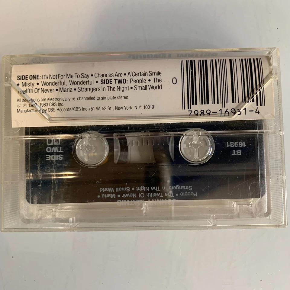 Johnny Mathis Self Titled (Cassette) - Image 2 of 2