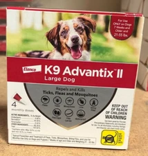 K9 Advantix II Flea and Tick Prevention for Dogs 21 - 55lbs | 4 Dose