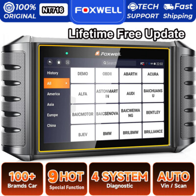 FOXWELL NT716 Auto Scanner Tool OBD2 Diagnostic Code Reader ABS SRS Oil Engine 