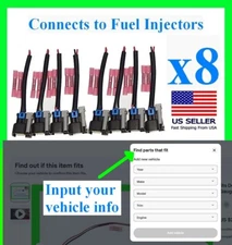 x8 fits Dodge Chevy Ford Jeep Fuel Injector Connector Pigtail Plug Wiring 8pc 8