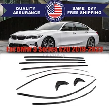 New Exterior Window Frame Trim Strip Sticker Cover For BMW 3 Series G20 2019-23