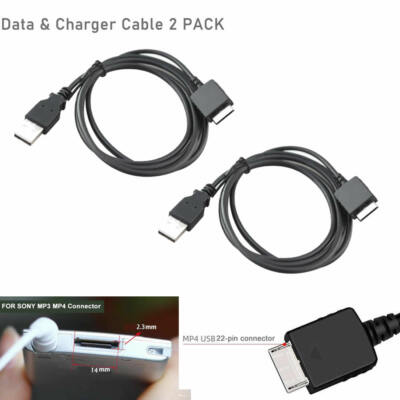 Adhiper WMC-NW20MU USB Charger Cable Replacement Charging Sync Data Cable Supply Power Cord Compatible Sony Walkman MP3 MP4 Player NWZ-A726 A728 A729 A816 S615 S616 S716 S718 Series And More(1M