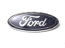 BLUE 9 INCH Emblem For Front Grille or Tailgate Oval *NOTE DENTS*
