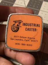 Vintage Industrial Caster San Leandro, CA Measuring Tape Made in USA Very Rare!!