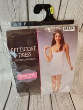 Amscan Adult White Petticoat Dress Halloween Costume Small Medium Retails