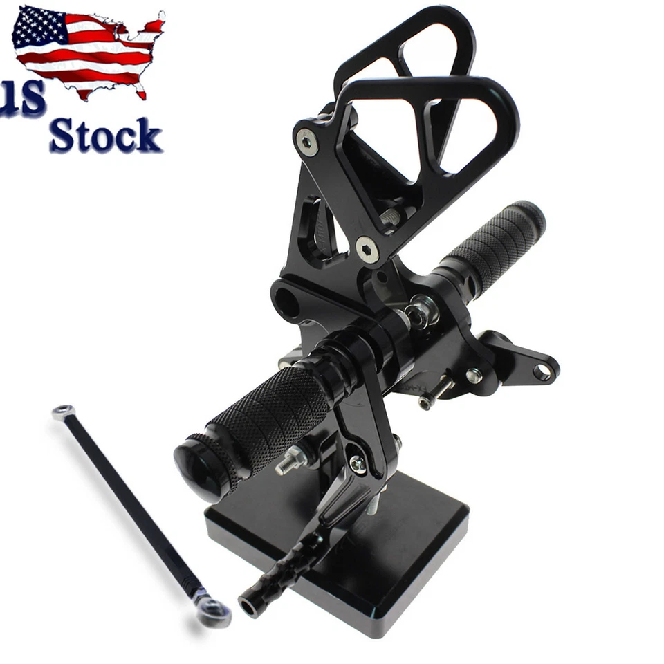 US FXCNC reposapiés estriberas clavija trasera para Kawasaki Ninja ZX6R ZX636 2005-2009 Foto 4 de 4