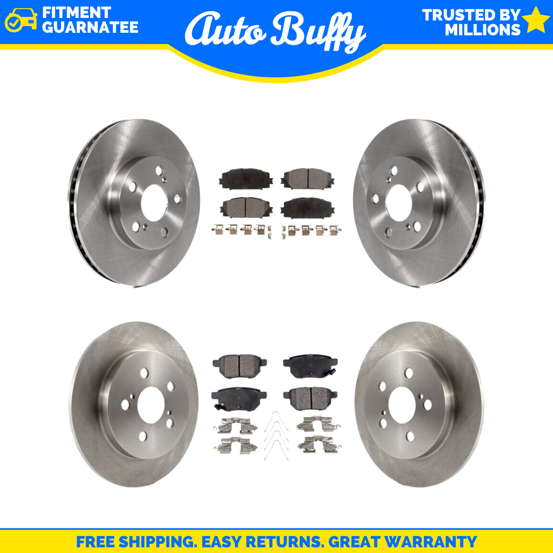 Front Rear Brake Rotor And Ceramic Pad Kit For Toyota Prius Lexus