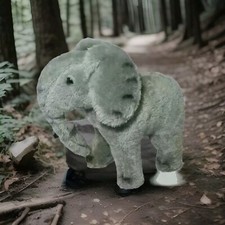 Vintage R Dakin Plush Elephant 12" 1979 Gray Nature Babies Plush Mother Only