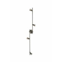Halogen Deckenleuchte 4 Flammig Silber Metall 140Cm Lang Schwenkbar