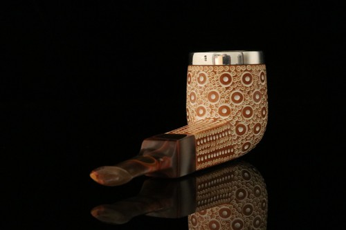 srv Premium - Self Sitter Billiard - Block Meerschaum Pipe with case M2337 - Picture 11 of 11