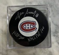 Denis Savard Signed Puck - Special Inscription - Beckett COA