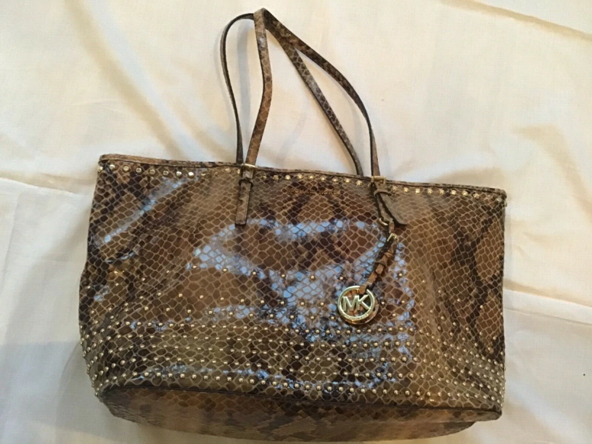 Michael kors snake print bag clearance